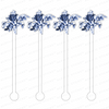BLUE FLOWER BUNDLE ACRYLIC STIR STICKS