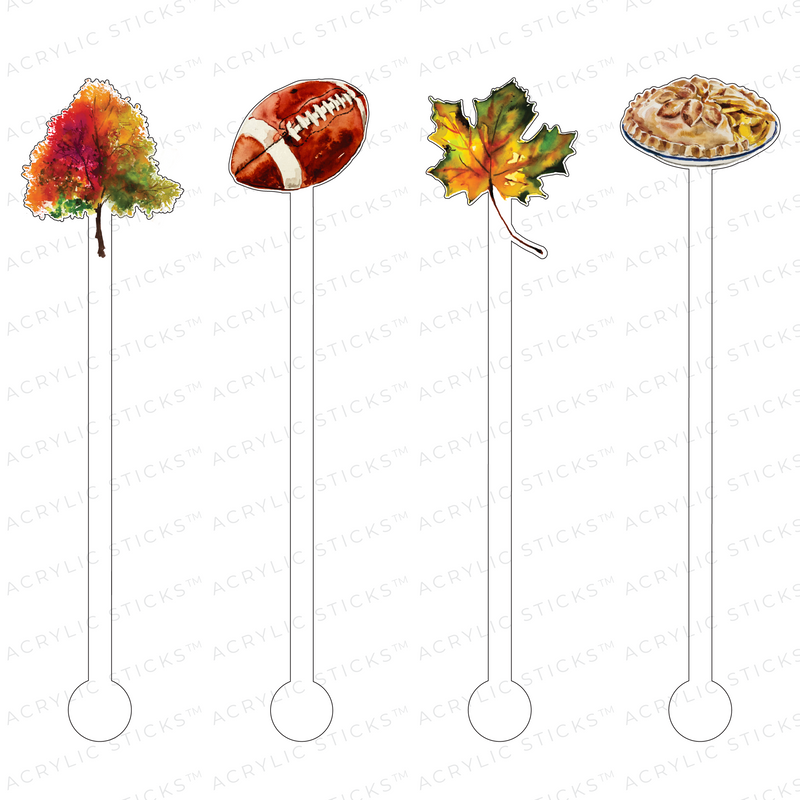 FALL IS IN THE AIR ACRYLIC STIR STICKS COMBO