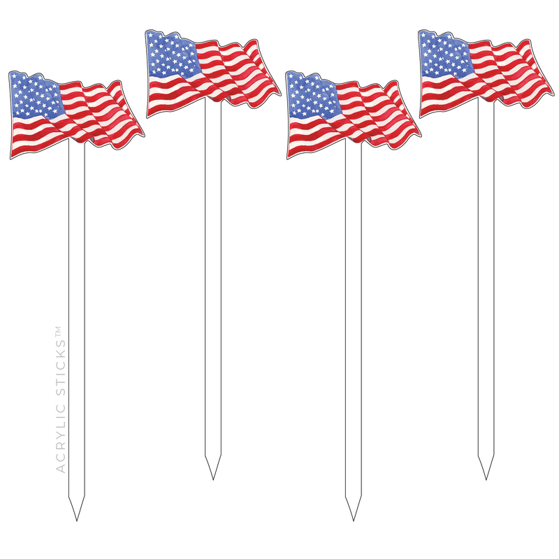 AMERICAN FLAG ACRYLIC SKEWERS