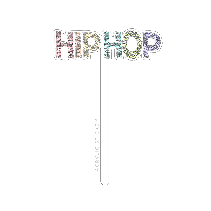 HIP HOP SIGNATURE STYLE SERIES TEXT ACRYLIC CAKE TOPPER