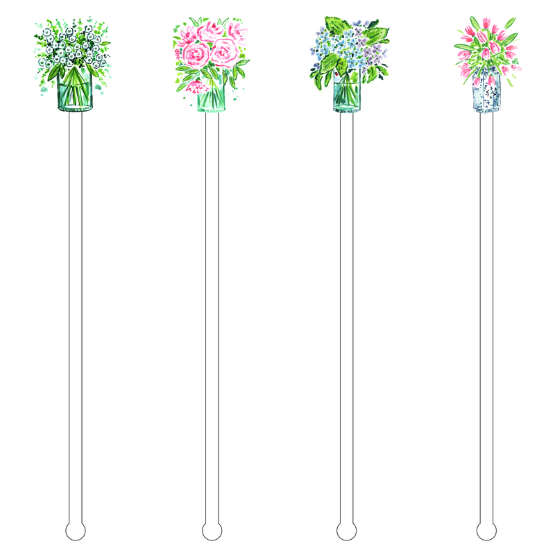 ACRYLIC STICKS X EH SENDING YOU FLOWERS 'BUBBLY'S' ACRYLIC DRINK MARKERS