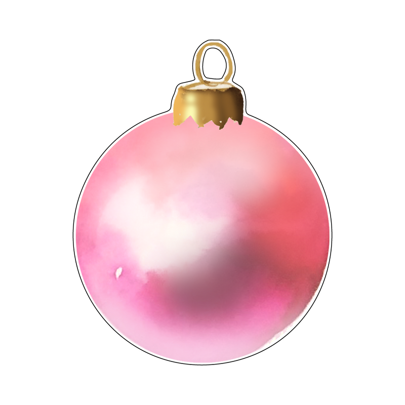 PINK PEARL ORNAMENT ACRYLIC GIFT TAG