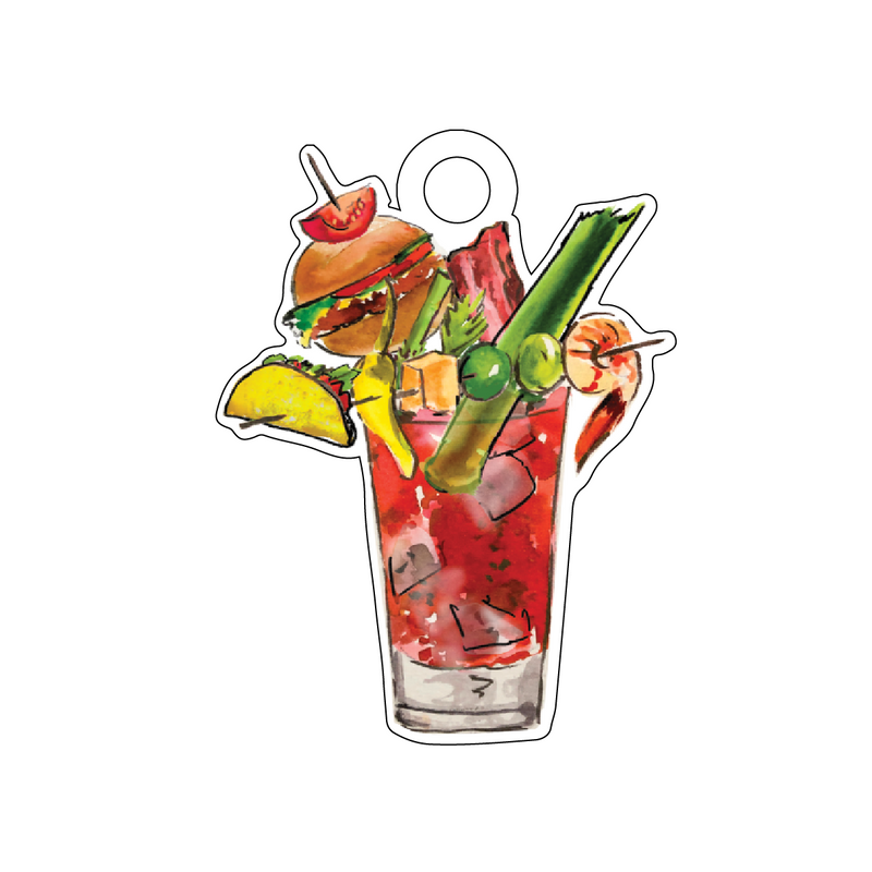 BLOODY MARY ACRYLIC GIFT TAG