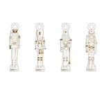 GOLD & WHITE NUTCRACKERS ACRYLIC GIFT TAG COMBO