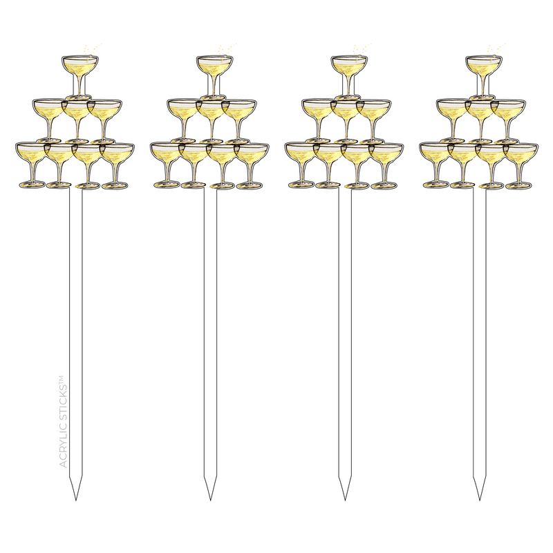 CHAMPAGNE TOWER ACRYLIC SKEWERS