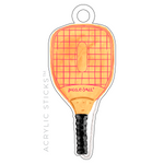 PICKLEBALL PADDLE ACRYLIC GIFT TAG (5 COLOR OPTIONS)