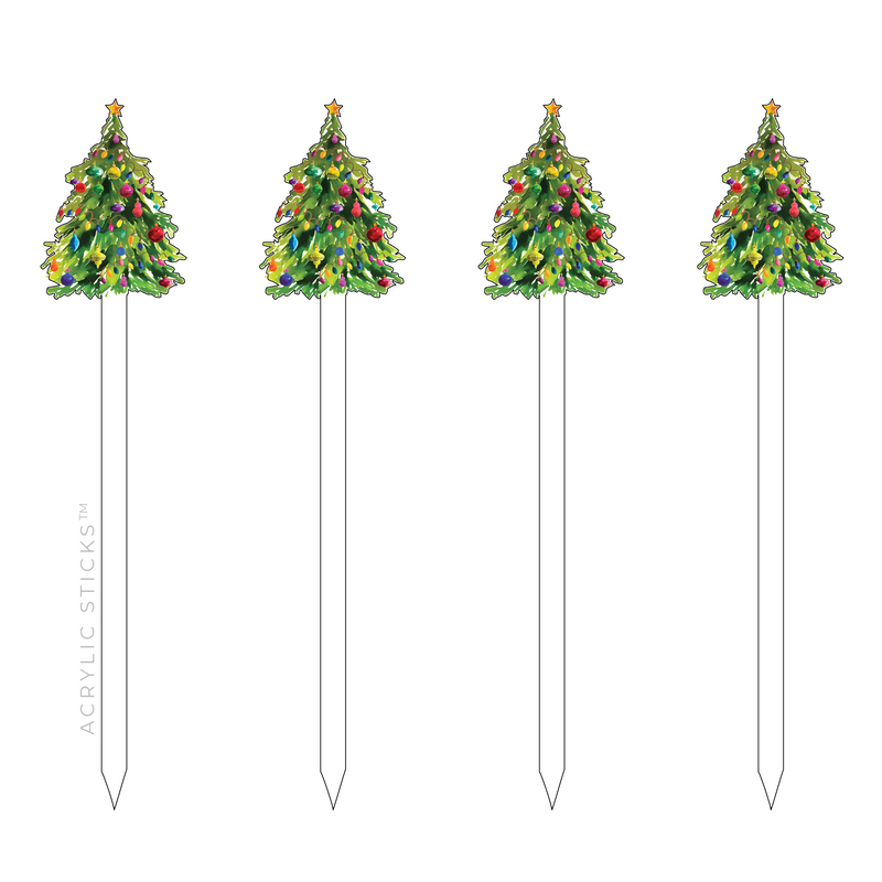 CHRISTMAS TREE ACRYLIC SKEWERS