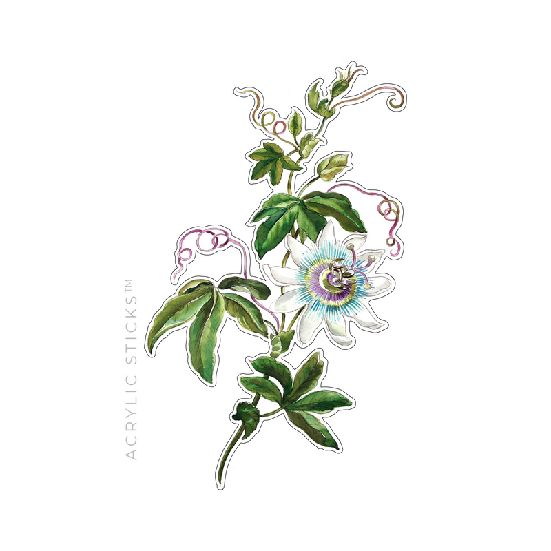 PASSION FLOWER ACRYLIC FLAT LAY ACCESSORY